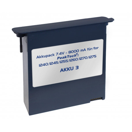 Li-Po Akku 7,4 V - 8000 mA/h für PeakTech 1240/1245/1255/1260/1270/1275